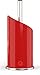 Paper Towel Holder | Brushed Stainless Steel & Iron Accents | Won’t Unravel or Tip Over | Designed for Most Roll Sizes | Vertical Countertop Dispenser (UpGood Paper Porter, True Red)