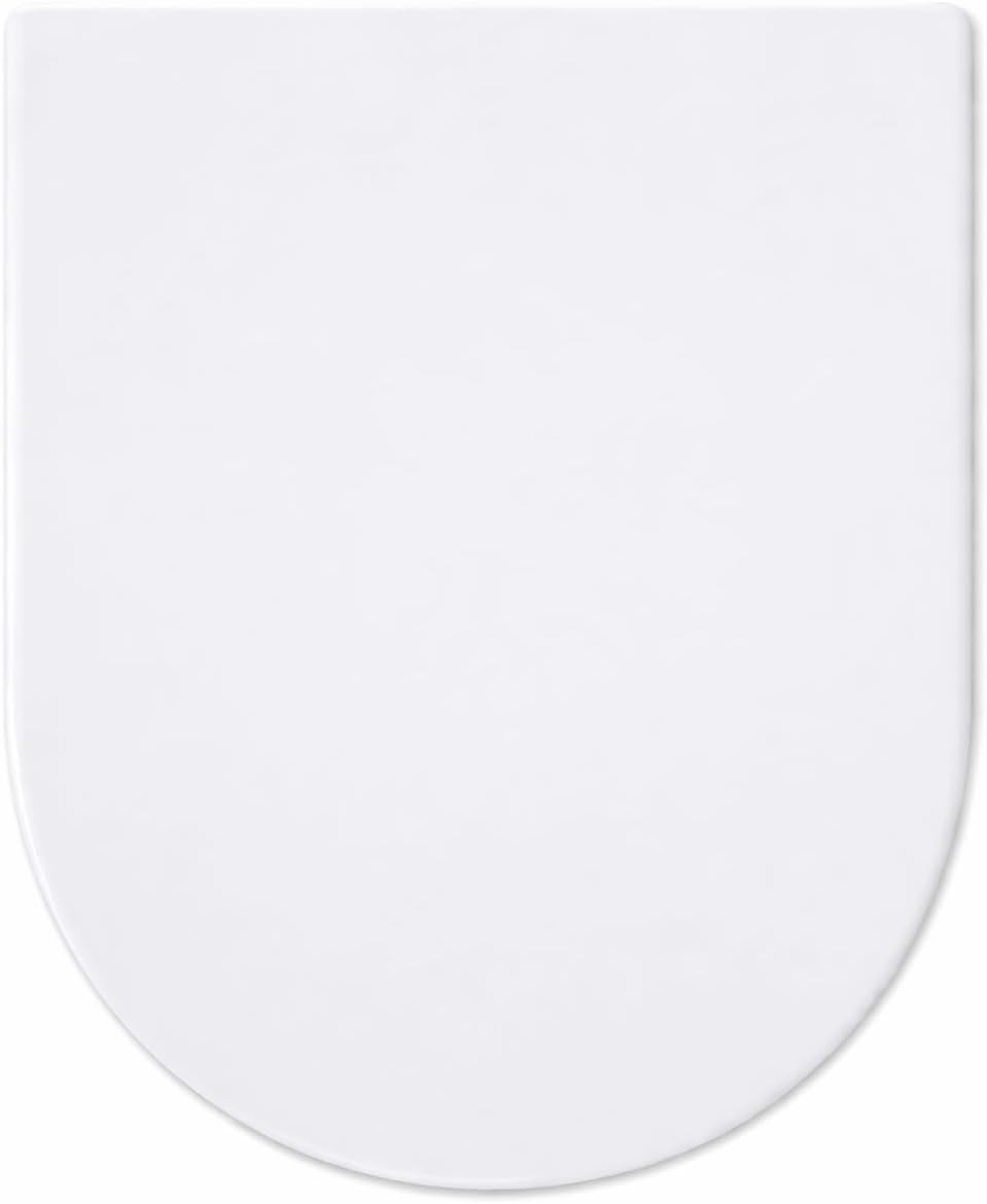 MASS DYNAMIC D-Shape Toilet Seat Soft Close Quick Release White