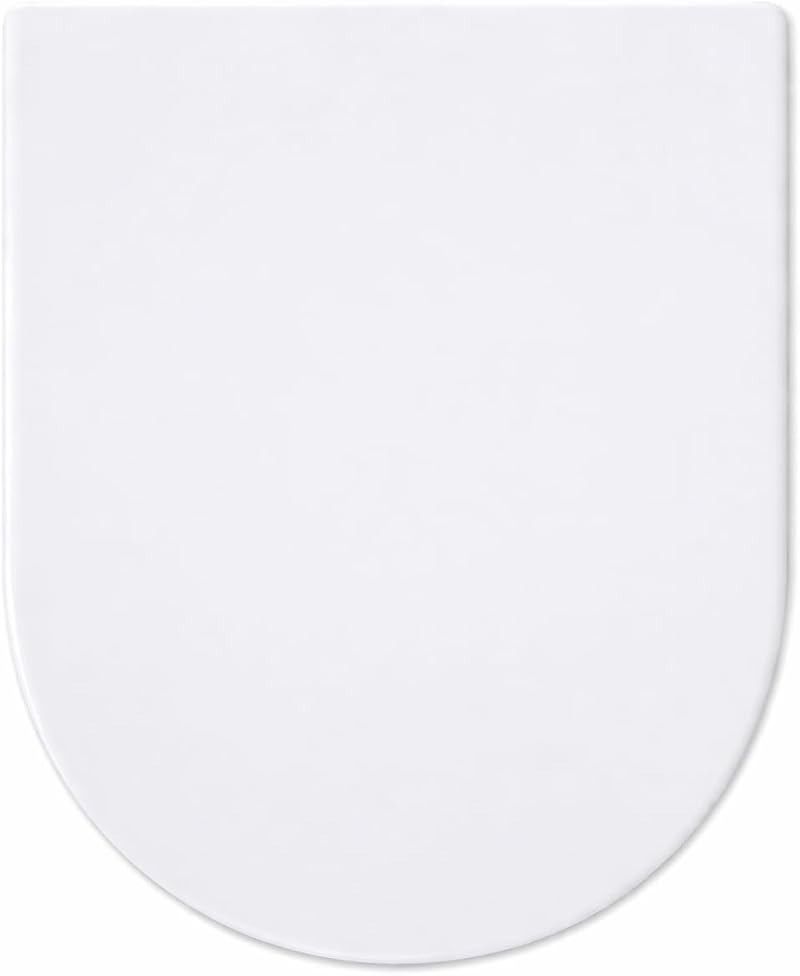 MASS DYNAMIC D-Shape Toilet Seat Soft Close Quick Release White