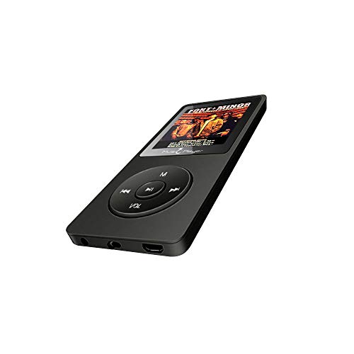MP3 Player, FiiMan X02 8GB Ultra Slim Music Player with FM Radio, Voice Recorder, Video Play, Text Reading, 80 Hours Playback and Expandable Up to 128 GB (Black)