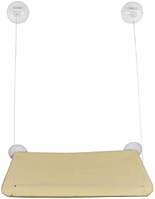 Window Wall Mounted Cat Bed Pet Hanging Hammock 56 x 28 cm with 4 Suction Cup Mat for 0-10 Kg Cat, Dog