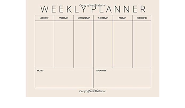 weekly planner