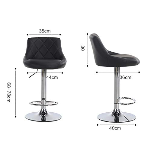 Coohole Bar Stools Counter Height Adjustable Modern Bar Chair with Back