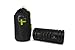 GF Foam Roller, High Density Foam & Durable PVC Core, 3 Different Intensity Zones - Maximizes Flexibility 13 x 5.5 Inches, Includes Free Storage Bag and Exercise Program (Black)