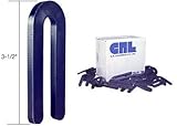 CRL Black 1/4" x 3-1/2" Plastic Horseshoe Shims - 100 Pack