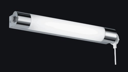 Trio Leuchten Led-badkamerwandlamp in chroom, inclusief 1 x 6 W led met schakelaar en stopcontact, breedte 44 cm… - Afbeelding 4