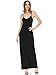 VETIOR Women Plus Size Slip Dress Adjustable Spaghetti Strap Dresses for Women Black