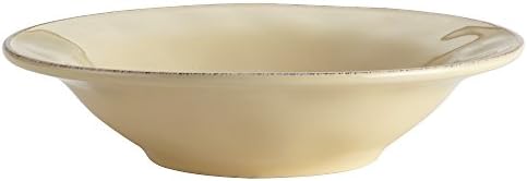 Rachael Ray Cucina Dinnerware 10-Inch Round Serving Bowl, Almond Cream
