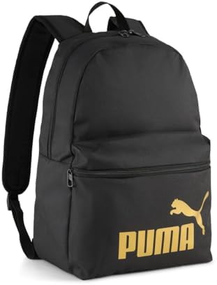 PUMA PHASE Backpack, Sacs à dos classiques Unisexe, PUMA Black-Gold-No.1 Logo, OSFA - 091164