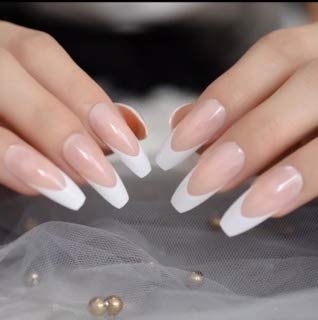 EDA LUXURY BEAUTY NATURAL NUDE PINK WHITE FRENCH GLAMOROUS Full Cover Press On Gel Glitter Artificial Tips Shiny Acrylic Extreme False Nails Extra Long Ballerina Coffin Square Super Fashion Fake Nails 4 EDA LUXURY BEAUTY NATURAL NUDE PINK WHITE FRENCH GLAMOROUS Full Cover Press On Gel Glitter Artificial Tips Shiny Acrylic Extreme False Nails Extra Long Ballerina Coffin Square Super Fashion Fake Nails