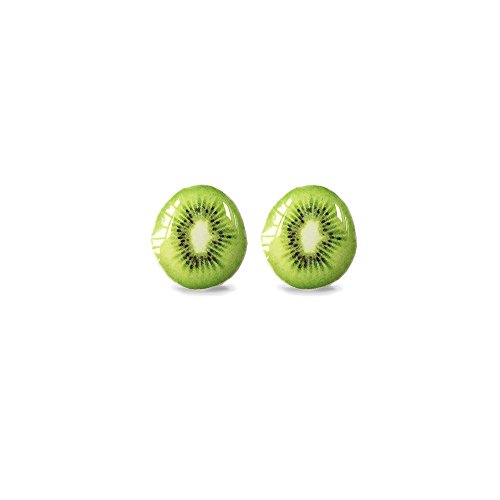 Kiwi Fruit Stud Earrings - Fruit Stud Earrings - Kiwi Stud Earrings - Surgical Steel Stud Earrings - Hypoallergenic Stud Earrings - Kiwi