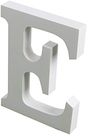 Yuxule Large White Wooden Letters Crafts Home Office Wall Wedding Party Birthday Decorations(Hight:15cm/6")