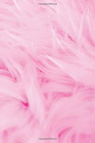 Pink Fur Cyber Girl Aesthetic with 120 Pages of Paper with Pink Lines for Journaling 90s Y2k Style