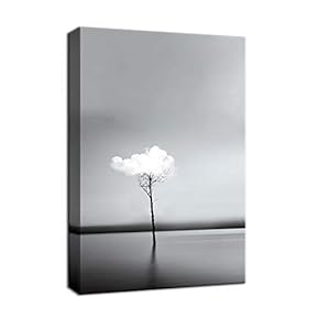 Canvas Wall Art for Living Room,Bedroom Home Artwork Paintings Single Tree Ready to Hang - 12x18 inches
