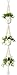 Mkono Macrame Plant Hanger 3 Tier Indoor Outdoor Hanging Planter Basket Cotton Rope with Beads 70 Inches