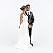 LaHomey Cake Wedding Topper, African American Wedding Anniversary Bride and Groom Resin Cake Topper Figurine