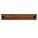 MyGift Wall Mounted Towel Rack, 28 Inch Bathroom Towel Bar with Metal Rod Rustic Burnt Wood Bathroom Sets, Farmhouse Towel Holder