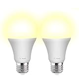 Dusk to Dawn LED Bulbs , 7W E26/E27 Sensor Light Bulb 3000k Warm White with Auto on/off Indoor /Outdoor LED Sensor Lighting Lamp for Porch Hallway Patio Garage （2 Pack )