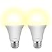 Dusk to Dawn LED Bulbs , 7W E26/E27 Sensor Light Bulb 3000k Warm White with Auto on/off Indoor /Outdoor LED Sensor Lighting Lamp for Porch Hallway Patio Garage
