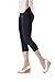 LMB Lush Moda Seamless Capri Length Basic Cropped Leggings - Variety of Colors - Black OS