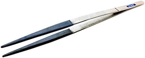 Steamer Tweezers 8" Long Ultrasonic Cleaning Jewelry Steam Plastic Coated Tips