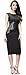jeansian Women's Faux Leather Sleeveless Bodycon Dress WKD227 Black L