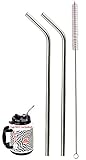 2 Big Gulp 11.5" JUMBO Stainless Steel Straw for 64