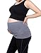 Womens Maternity Band Seamless 3 Pack Everyday Support Bands for Pregnancy Black,White,Grey M