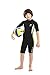 2.5mm Kids Shorty Wetsuit, Boys and Girls Full Body Thermal Neoprene Swimsuit, Back Zip Wet Suit for Scuba Diving, Swimming, Surfing