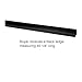 Modern  Picture Ledge for Photo Frames Floating Wall Shelf Spice Rack Low Raised Edge 46 Inches Dark Black