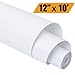EATOP HTV Heat Transfer Vinyl, Easy to Weed Iron On Vinyl for T-Shirts 12 Inch x 10 Feet Rolls (White)