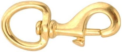 Campbell Chain Bolt Snap 70 Lb Polished Solid Bronze 3-1/8" Overall 5/8" Round Swivel Eye by Apex Tool