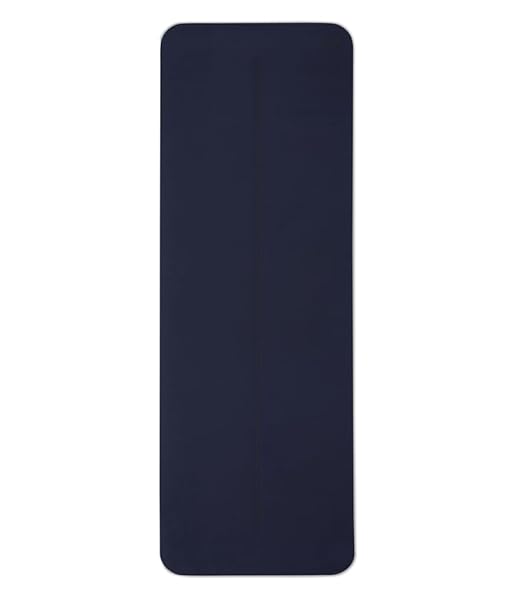 MANDUKA BEGIN YOGA MAT 68″ – 5MM CUSHIONING | COMFORTABLE, LIGHTWEIGHT & REVERSIBLE WITH ALIGNMENT STRIPE | BUDGET-FRIENDLY | 68 X 24 INCHES | MIDNIGHT