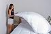 HOSPITOLOGY PRODUCTS White Comforter California King Hypoallergenic Duvet Insert Microfiber All Season Goose Down Alternative Quilted - Corner Loops - Box Stitched - Washable - 104