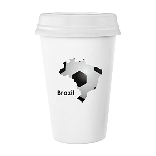 ポイント10倍 ホワイトブラックサッカーブラジルマップ形状ブラジルスローガンクラシックマグホワイト陶器セラミックカップミルクコーヒーカップギフト350 Ml Bphnw 55 以上節約 U Antartica Uchile Cl