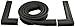 KidKusion Hearth Cushion | Made in USA | Black | 8.33 Ft of Padding | Child Safety, Edge and Corner Guard, Babyproof Fireplace Bumper