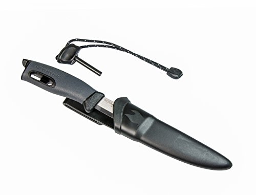 Light-My-Fire-Swedish-FireKnife-Fixed-Blade-Knife-with-10cm-3-Inch-Sandvik-Stainless-Steel-Blade-and-Swedish-FireSteel-Fire-Starter-Black