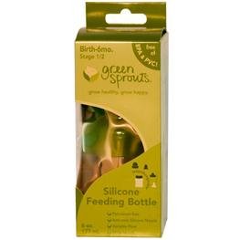 I Play Green Sprouts Bottle Silicone 6 Oz