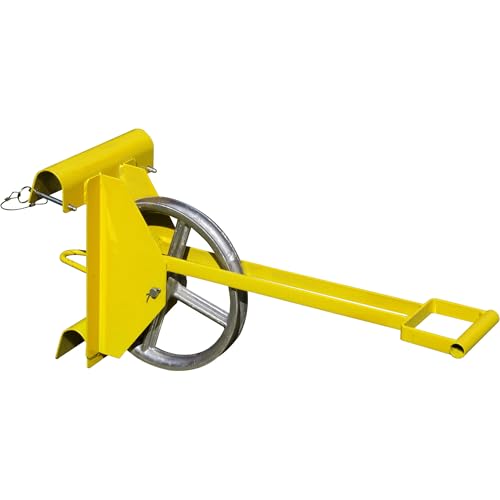 Tie Down Hoisting Wheel with Long Handle | 12 inch Aluminum Wheel | Ladder Acce…