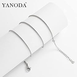 YANODA Herringbone Necklace for Women,14K Gold