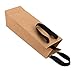 Purple Q Crafts Wine Bag, Kraft Brown, for Wine Bottles, 4