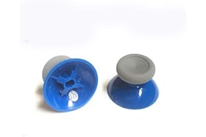 SZLG 2 PCS Replacement Analog Thumbstick Covers for Xbox ONE, ONE S Slim, X, PS4 Controller (Blue)