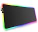 RGB Gaming Mouse Pad Mat Large Thick(800&times;300&times;4mm) Hcman XXL Extended Led Mousepad with Non-Slip Rubber Base, Soft Computer Keyboard Mice Mat for MacBook, PC, Laptop, Desk - Black