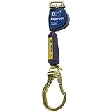 3M DBI-SALA Nano-Lok Extended 3101591 Fall Arrest Safety Clip 9-' Extended Length, Single Leg, Quick Connect Harness Mounting and Locking Nose Steel Rebar End