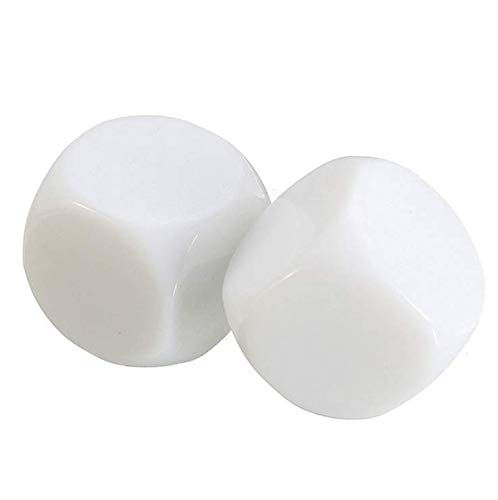40PCS Blank Dice Perfect for Games with DIY Stickers for Instructional Game Counting or Entertainment