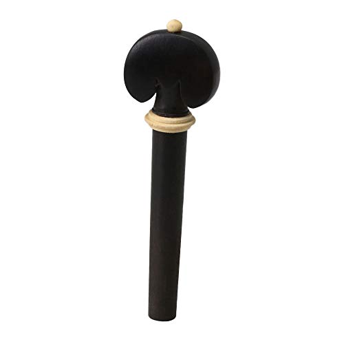 4PCS Black Ebony Violin String Tuning Pegs 4/4 Ebony-inlaid Boxwood