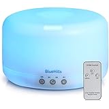 BlueHills Premium 1000 ML XL Essential Oil Diffuser Aromatherapy Humidifier with Remote for Large Room Home 18 Hour Run Huge 