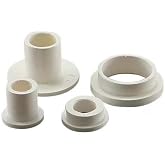 MOLLIFII Shoulder Washer, Fits Bolt Size 3/8 in Nylon, Natural Finish, 40 PK