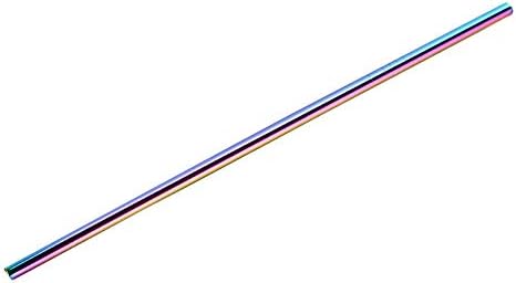 Wikiwand Portable Stainless Steel Straw Reusable Metal Straw Drinking Tube Clean Brush(colorful)