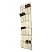 Ziz Home Over The Door Shoe Organizer | 24 Large Pockets with 4 Hooks | Heavy Duty Fabric | Hanging Shoe Rack Over The Door | Hanging Shoe Organizer for Closet Shoes Storage | Hang On Behind Back